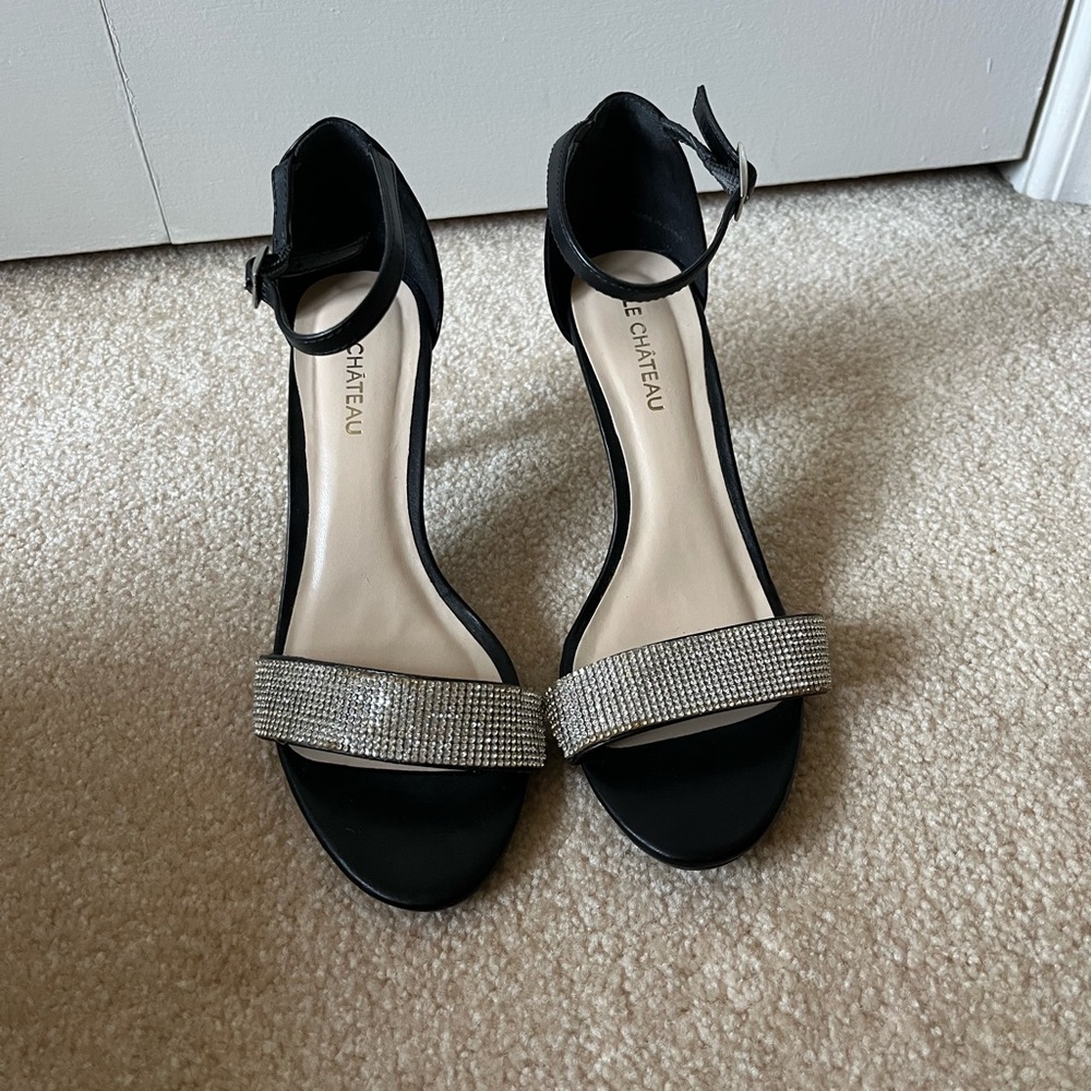 Sparkly Black Heels